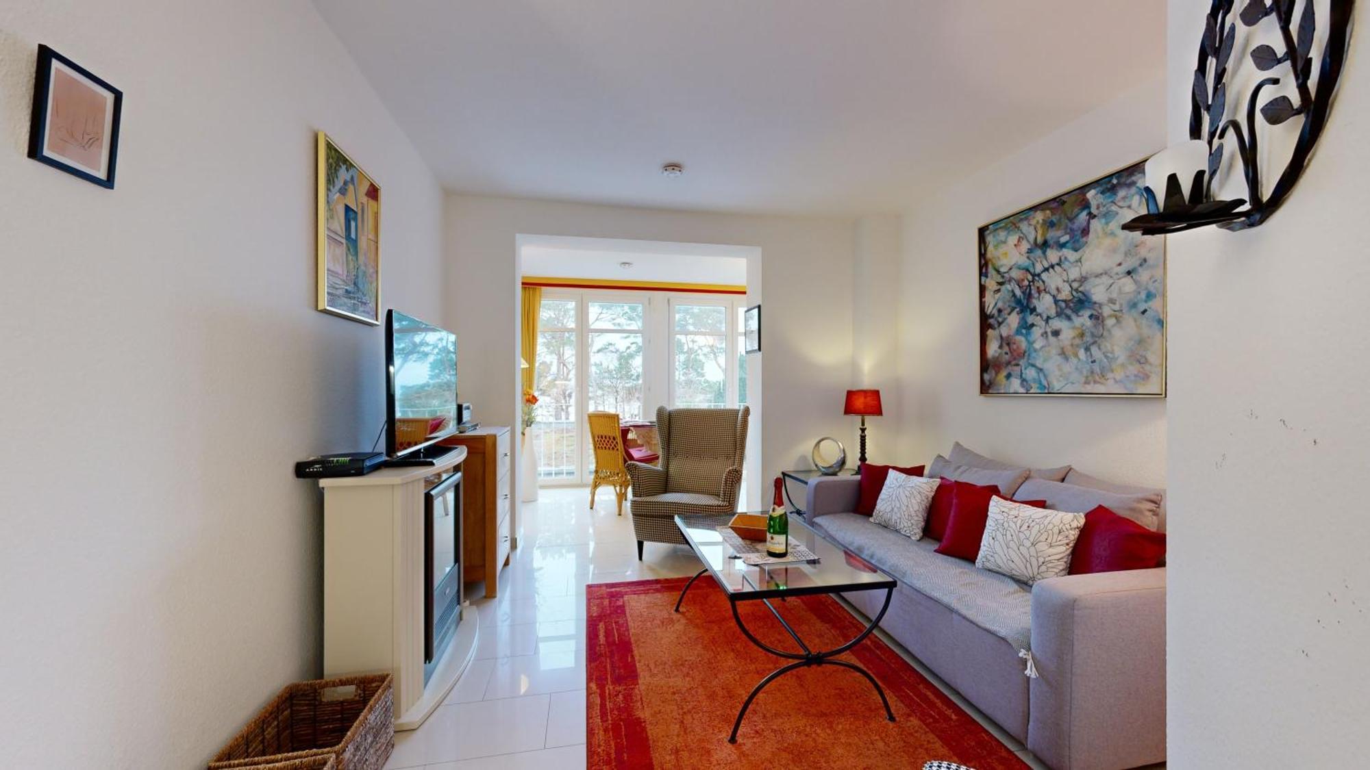 Fewo Direkt Am Strand Mit Suedbalkon, Villa Freia 13, Остзебад Бинц Экстерьер фото