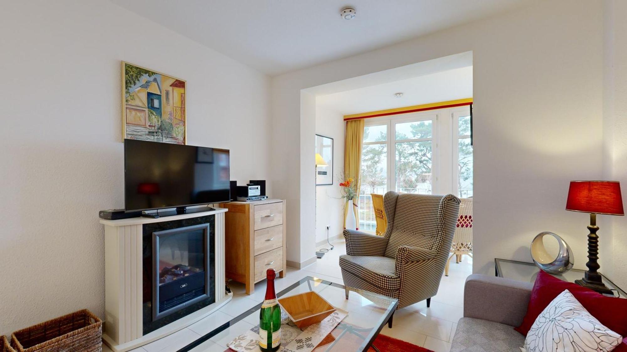Fewo Direkt Am Strand Mit Suedbalkon, Villa Freia 13, Остзебад Бинц Экстерьер фото
